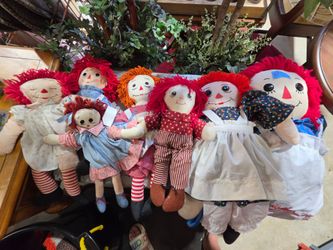 Raggety Ann and Andy vintage dolls $5 ea