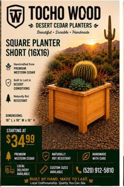 Cedar planter 16x16