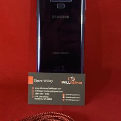 Samsung Note9 Blue 128GB Unlocked $330