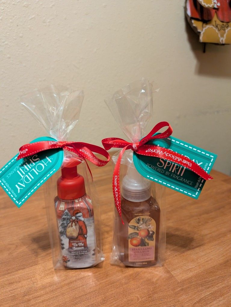 Bath And body Works Holiday Hand Soaps
