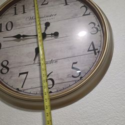 Wall Clock Modern Battery