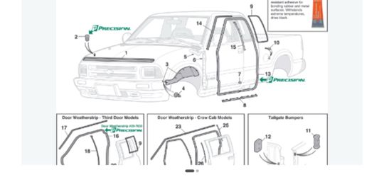 Drip WeatherStrip-On Cab Seal