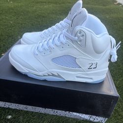 Jordan 5 White Metallic 