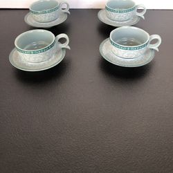 Chinese Tea Cups With Saucers