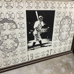 60 Home runs Babe Ruth framed Poster