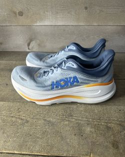Hoka One One Bondi 9 Men 11 2E Wide Drizzle Downpour Running Shoes 1162013 DNP