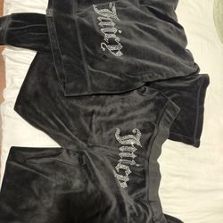 JUICY COUTURE SIZE LARGE BLACK SET 