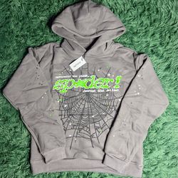 GREEN AND GREY SPIDER HOODIE