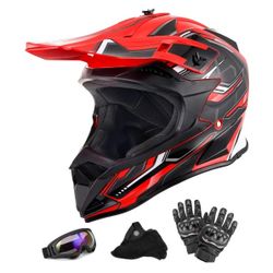 Oumurs Adult Motocross Dirt Bike Helmet