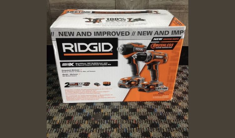 RIDGID 18-Volt Lithium-Ion Cordless Brushless Drill/Driver and Impact Driver
