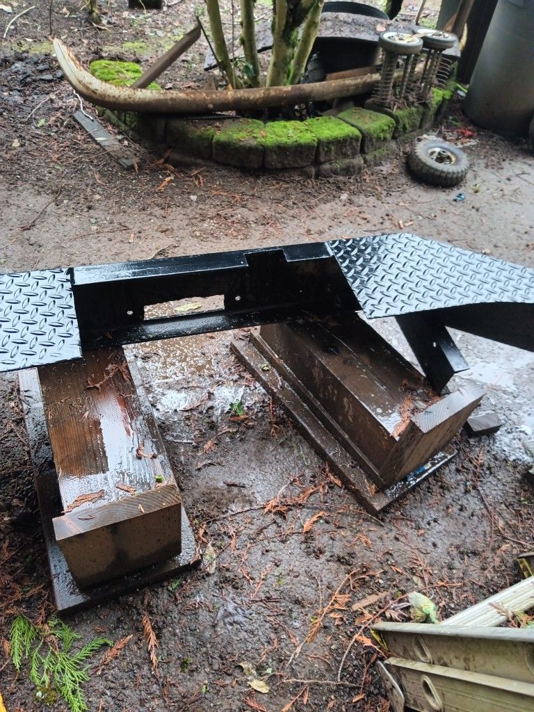 Heavy Duty Bumper With Holes For A Winch.