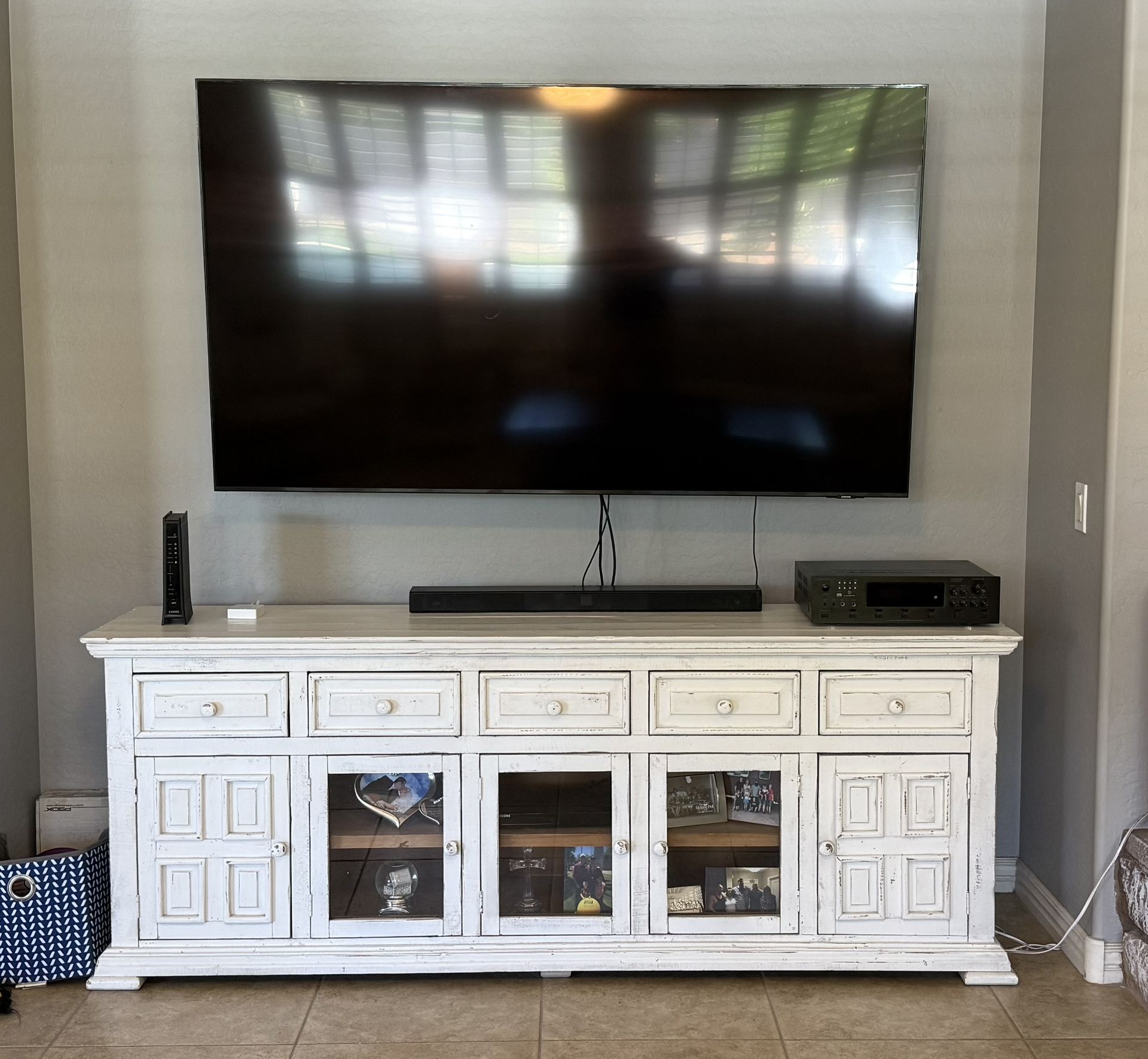 TV Console w/Matching Coffee Table and End Tables
