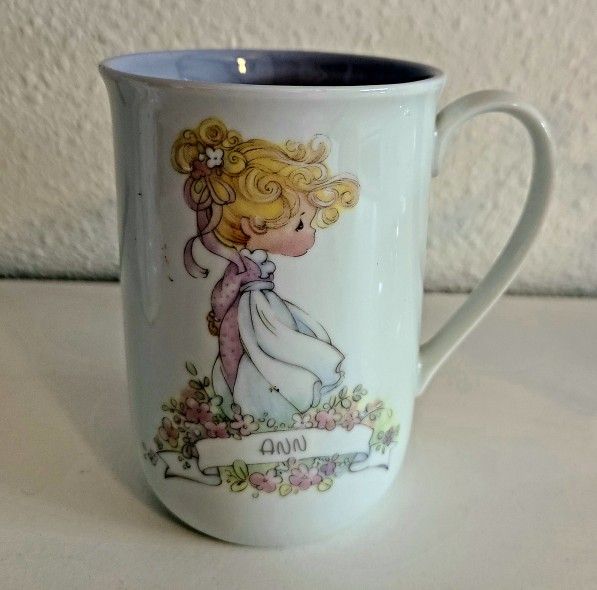 Precious Moments Collection Personalized "ANN" Coffee/Tea/Mug/Cup 1989