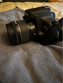 EOS Rebel T100 with lens