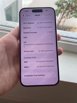 Brand new condition 15 pro 256 unlocked