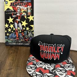 Harley Quinn snapback cap new  and Harley Quinn graphic novel,