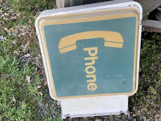 Light Up Phone Sign