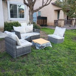Brand New Patio Furniture Set Out Dark Patio Sofa Set Brand New Patio Chairs 🆕🚎🚛🆕