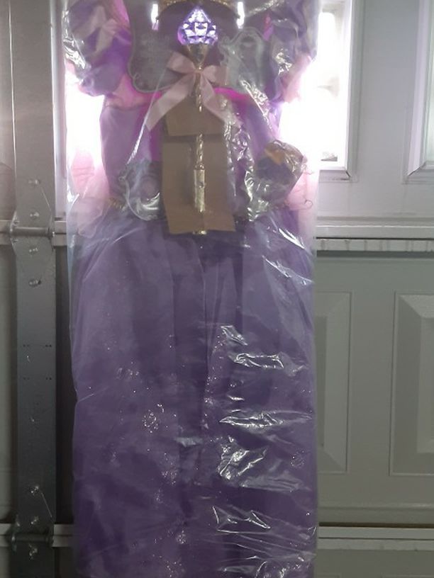 Deluxe Rapunzel Costume Disney Princess Girls Dress