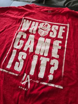 LA Knight WWE T-Shirt "Whose Game Is It" Size 5XL Wrestling