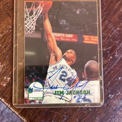 Jim Jackson Authentic Signature Only A 1000 Signed