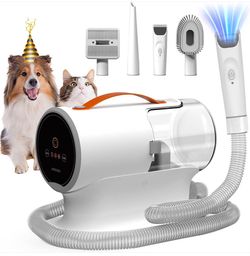 Vacumm dog &Cat Electric  Shedding Brush + Crevice & Cleaning Tools
