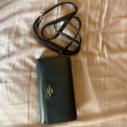 Coach Cross Body Wallet/ Phone Holder 