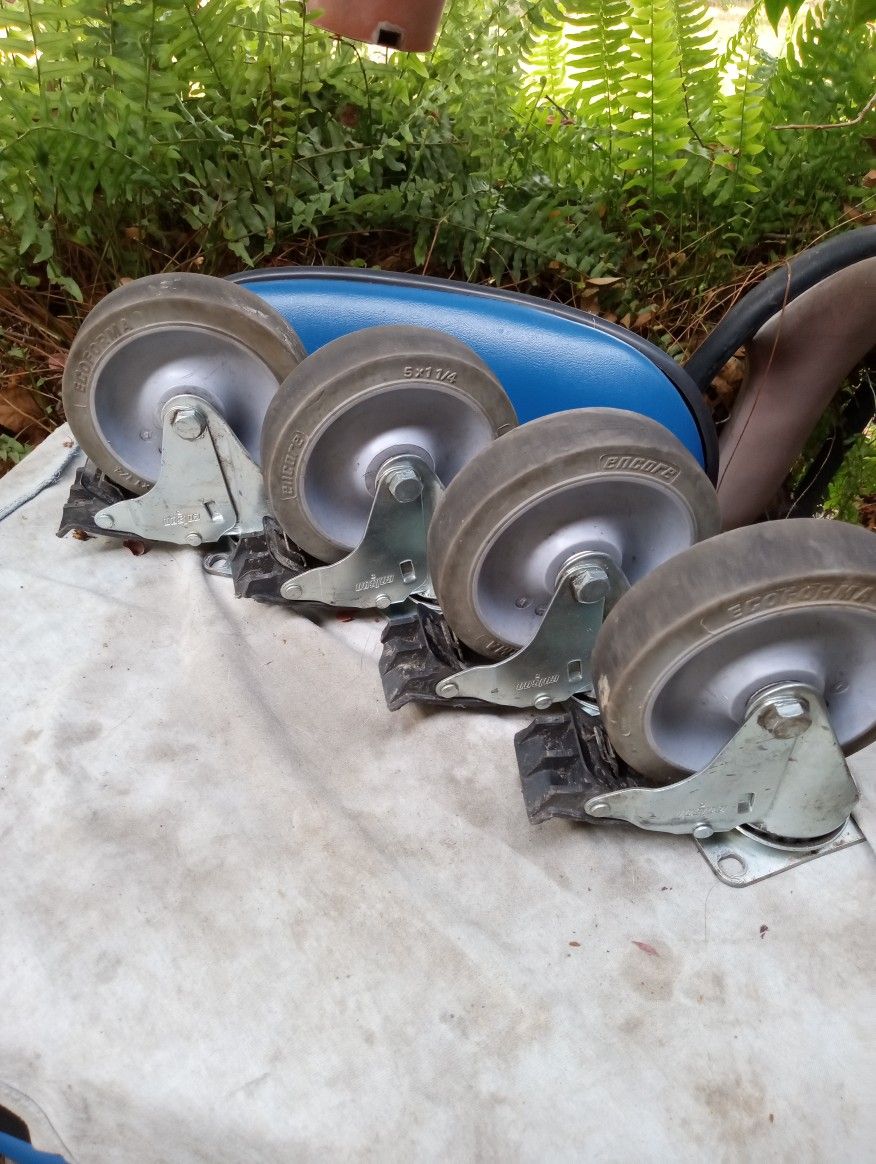 COLSON 5"  Caster Wheels W/Brake ( Set Of 4)
