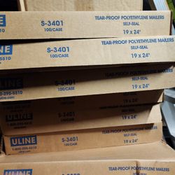 Uline Poly Mailer S-3401 19 X 24" Self Seal Tear Proof
