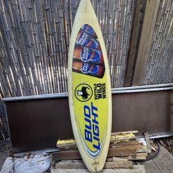 Ellis Bud Light BWW Shortboard 6' thruster