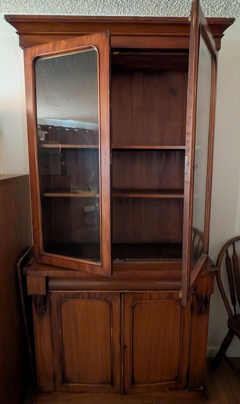 Antique Bookcase Cabinet