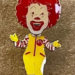 Rare, Ronald Mcdonald Bobble Head Lapel Pen