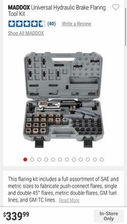 MADDOX Universal Hydraulic Brake Flaring Tool Kit 56pc