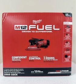 Milwaukee 2585-22CX M12 Fuel 12V 6" Orbital Sander Kit