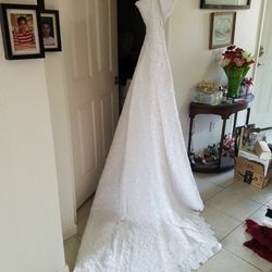5 items plus  Luxury  peal e crystal wedding dress size 14