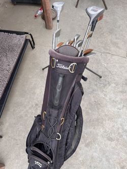 Golf Clubs and Carrier