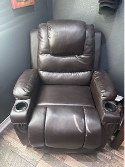 leather reclining massage chair