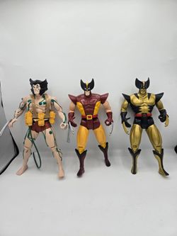 Wolverine Action Figure Lot of 3