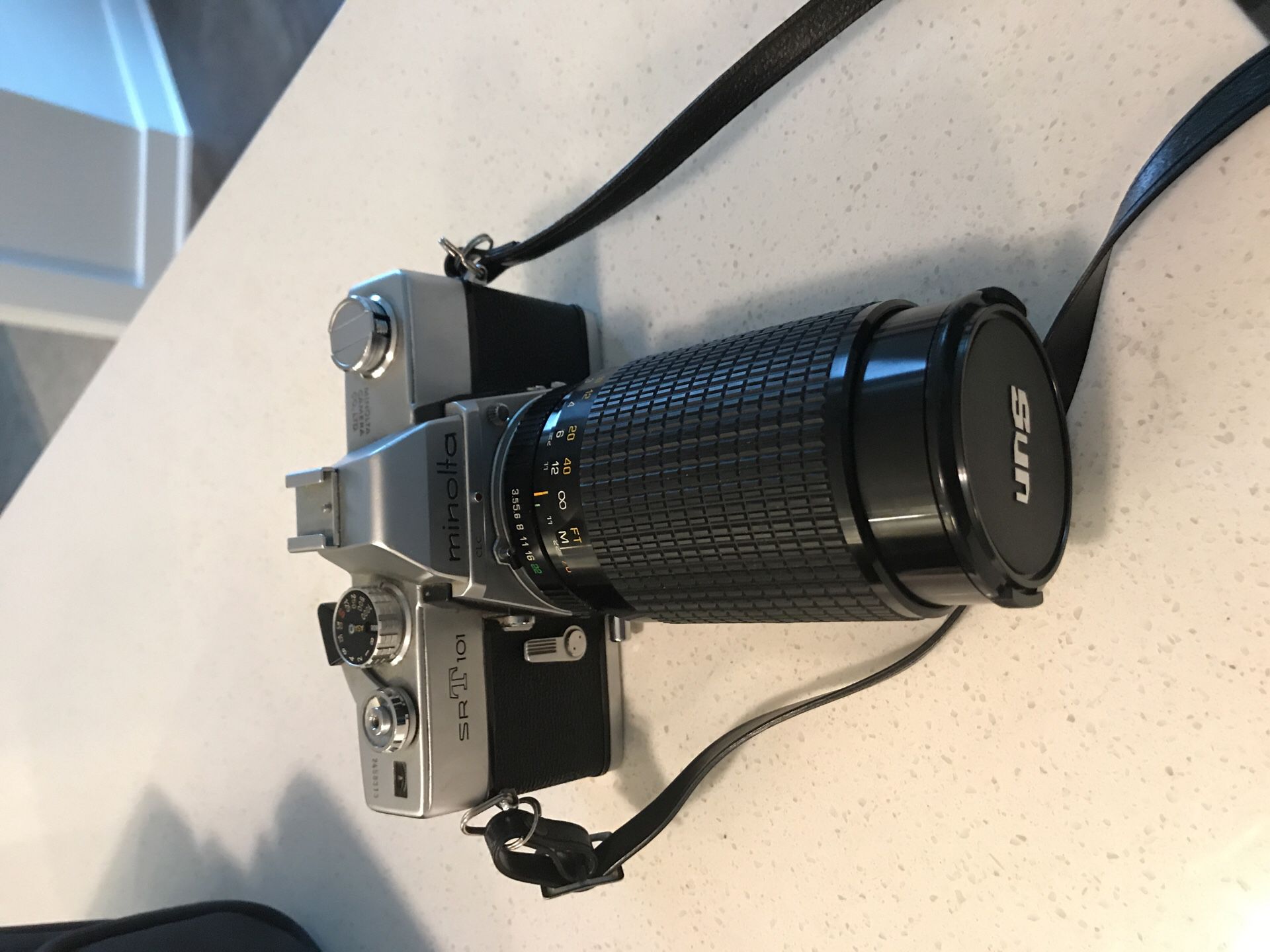 Minolta SR101 Film Camera with macro lens