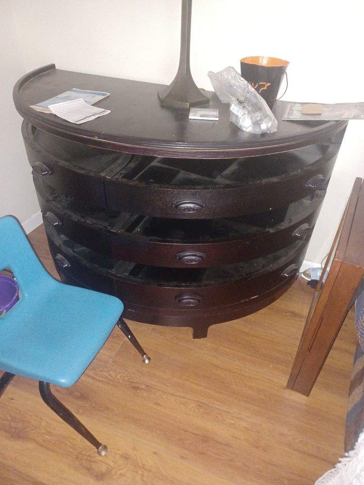 Victoria Secret Display Table With Slide Out Drawers