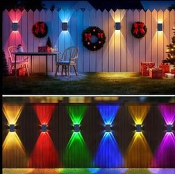 6Pack Dual-Head Solar Fence Lights