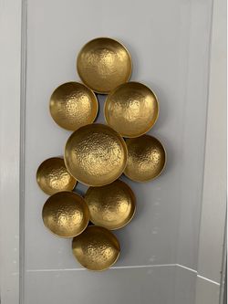 Gold Modern gold wall piece