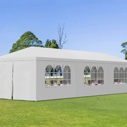 10x30 Party Tent Canopy Outdoor Gazebo Canopy Wedding Party Tent with 8Sidewalls