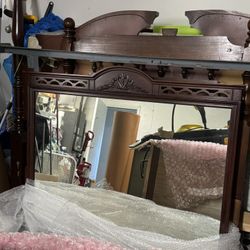 Decorative Wood-Framed Mirror - 37×44" - $315 OBO