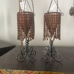 Beaded Tea light Holder