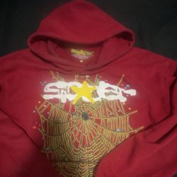 Red Sp5der Hoodie Size Small In Mens. and yes It’s Real.