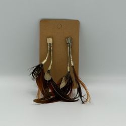 Feather Dangle Earrings