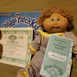 Cabbage Patch Dolls And Assorted Vintage Stuffies