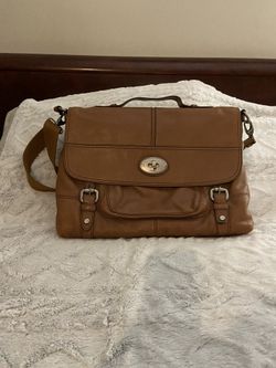 Fossil Leather Messenger Bag