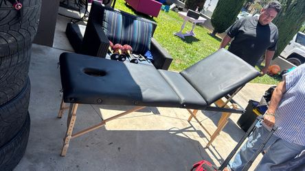 Massage table